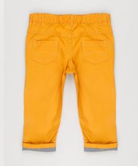 Calca-Color-Infantil-com-Barra-Dobrada-Listrada-Amarelo-Escuro-8950639-Amarelo_Escuro_2