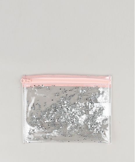 Necessaire-Feminina-com-Estrelinhas-Metalizadas-Rose-9131600-Rose_1