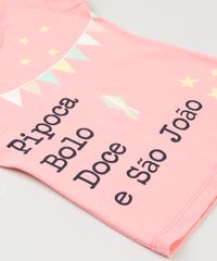 Blusa-Infantil--Pipoca-Bolo-Doce-e-Sao-Joao--Manga-Curta-Decote-Redondo-em-Algodao---Sustentavel-Rosa-9231065-Rosa_4