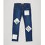 Calca-Jeans-Infantil-com-Retalho-Xadrez-em-Algodao---Sustentavel-Azul-Escuro-9169396-Azul_Escuro_1