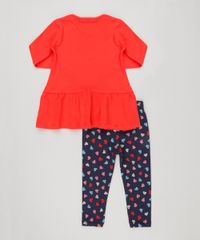 Conjunto-Infantil-de-Vestido-Divertido--Fundays--Vermelho-Manga-Longa---Calca-Legging-Estampada-com-Coracoes-Algodao---Sustentavel-Azul-Marinho-9155702-Azul_Marinho_2
