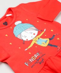 Conjunto-Infantil-de-Vestido-Divertido--Fundays--Vermelho-Manga-Longa---Calca-Legging-Estampada-com-Coracoes-Algodao---Sustentavel-Azul-Marinho-9155702-Azul_Marinho_4