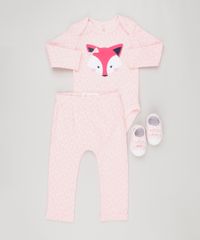 Calca-Infantil-Raposa-Estampada-em-Algodao---Sustentavel-Rosa-8934419-Rosa_3