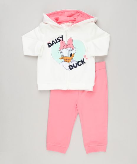 Conjunto-Infantil-de-Blusao-Margarida-com-Capuz-Off-White---Calca-em-Moletom-Rosa-8946704-Rosa_1