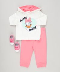 Conjunto-Infantil-de-Blusao-Margarida-com-Capuz-Off-White---Calca-em-Moletom-Rosa-8946704-Rosa_3