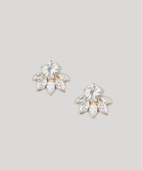 Brinco-Feminino-Flor-com-Strass-Dourado-9120440-Dourado_1
