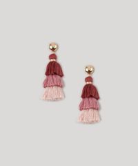 Brinco-Feminino-com-Tassel-Degrade-Vinho-9082345-Vinho_1