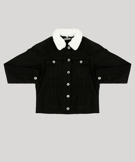Jaqueta-Infantil-Canelada-Com-Bolsos-e-Pelo-Preta-9169050-Preto_1