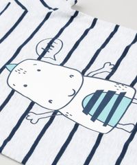 Body-Infantil-Listrado-Dinossauro-Manga-Curta-Gola-Careca-em-Algodao---Sustentavel-Cinza-Mescla-Claro-8942675-Cinza_Mescla_Claro_4