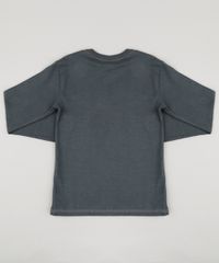 Camiseta-Infantil-Astronauta--I-Need-More-Space--Manga-Longa-Gola-Careca-Chumbo-9183622-Chumbo_2