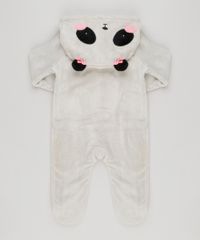 Macacao-Infantil-Panda-com-Capuz-Manga-Longa-em-Fleece-com-Algodao---Sustentavel-Cinza-8946707-Cinza_2