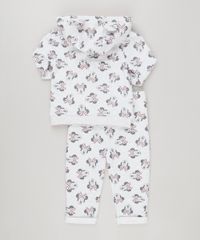 Conjunto-Infantil-Estampado-da-Minnie-de-Blusao-com-Capuz-e-Ziper---Calca-em-Moletom-de-Algodao---Sustentavel-Cinza-Mescla-Claro-8946701-Cinza_Mescla_Claro_2