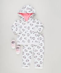 Conjunto-Infantil-Estampado-da-Minnie-de-Blusao-com-Capuz-e-Ziper---Calca-em-Moletom-de-Algodao---Sustentavel-Cinza-Mescla-Claro-8946701-Cinza_Mescla_Claro_3