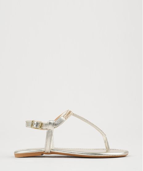 Rasteira-Infantil-com-Strass-Metalizada-Dourada-9133401-Dourado_1