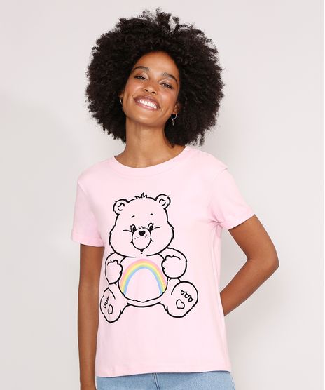 Camiseta-Ursinhos-Carinhoso-Manga-Curta-Decote-Redondo-Rosa-Claro-9981500-Rosa_Claro_1