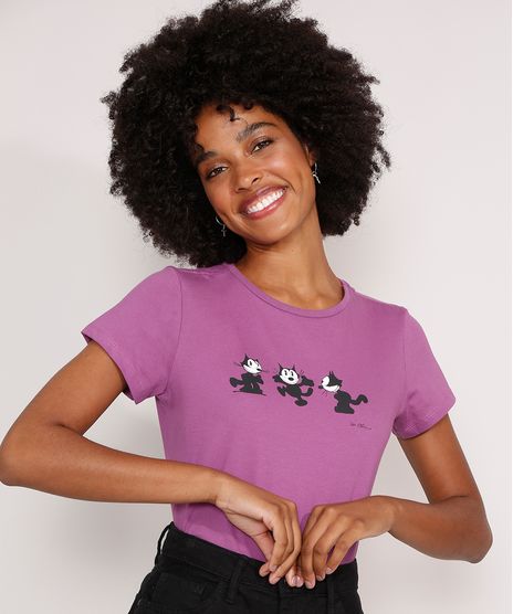 Camiseta-Gato-Felix-Manga-Curta-Decote-Redondo-Roxa-9985199-Roxo_1