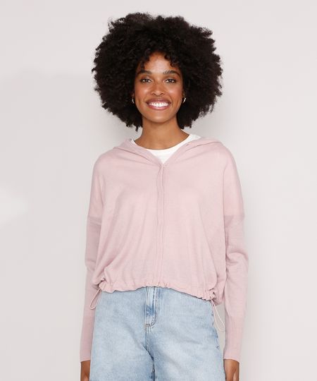 Jaqueta-Bomber-de-Trico-com-Capuz-Rosa-Claro-9793296-Rosa_Claro_1