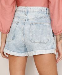 Short-Baggy-Jeans-Marmorizado-com-Pregas-e-Barra-Dobrada-Cintura-Super-Alta-Azul-Claro-9985900-Azul_Claro_2