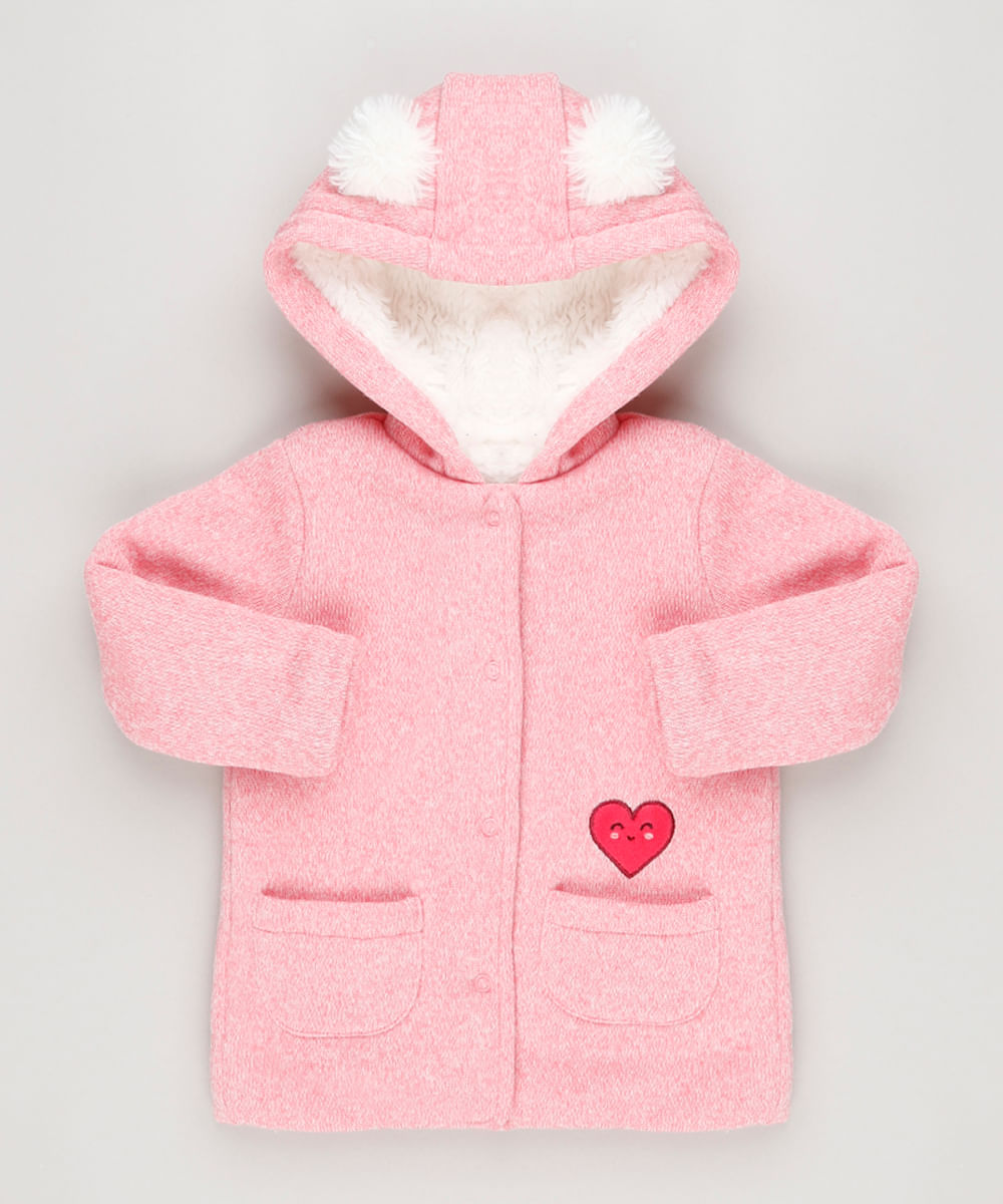 casaco infantil com capuz