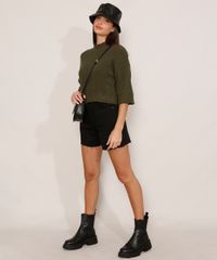 Sueter-Amplo-de-Trico-Gola-Alta-Verde-Escuro-9984713-Verde_Escuro_3