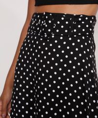 Saia-Evase-de-Viscose-Midi-Estampada-Poa-com-Cinto-Preta-9984250-Preto_6