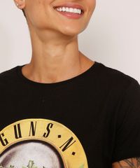 Camiseta-de-Algodao-da-Banda-Guns-N--Roses-Manga-Curta-Decote-Redondo-Preta-9979637-Preto_5
