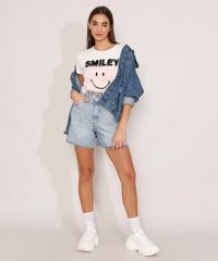 Camiseta-de-Algodao-Smiley-Flocada-Manga-Curta-Decote-Redondo-Off-White-9982633-Off_White_3