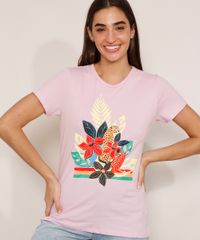 Camiseta-de-Algodao-Onca-com-Flores-Manga-Curta-Decote-Redondo-Lilas-9990243-Lilas_1