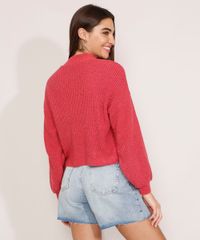Sueter-Amplo-de-Trico-Gola-Alta-Rosa-Escuro-9984713-Rosa_Escuro_2