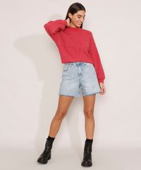 Sueter-Amplo-de-Trico-Gola-Alta-Rosa-Escuro-9984713-Rosa_Escuro_3 Sueter-Amplo-de-Trico-Gola-Alta-Rosa-Escuro-9984713-Rosa_Escuro_3