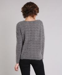 Sueter-Feminino-em-Trico-Felpudo-com-Lurex-Manga-Longa-Decote-Redondo-Cinza-8834894-Cinza_2