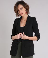Blazer-Feminino-Longo-Boyfriend-com-Franzido-na-Manga-Preto-8915811-Preto_1