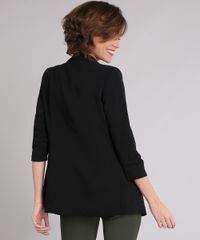 Blazer-Feminino-Longo-Boyfriend-com-Franzido-na-Manga-Preto-8915811-Preto_2
