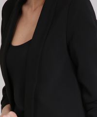 Blazer-Feminino-Longo-Boyfriend-com-Franzido-na-Manga-Preto-8915811-Preto_4