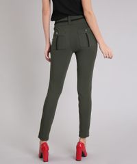 Calca-Feminina-Skinny-com-Vivo-e-Bolsos-Verde-Militar-9034293-Verde_Militar_2