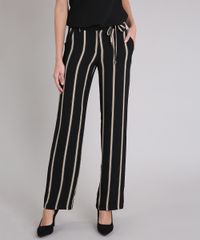 Calca-Feminina-Pantalona-Listrada-com-Bolsos-Preta-9031263-Preto_1