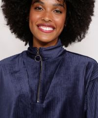 Blusa-Ampla-de-Veludo-Gola-Alta-com-Ziper-Azul-Marinho-9990950-Azul_Marinho_4 Blusa-Ampla-de-Veludo-Gola-Alta-com-Ziper-Azul-Marinho-9990950-Azul_Marinho_4