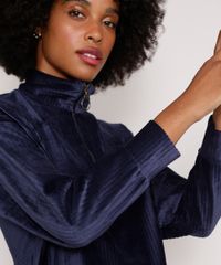 Blusa-Ampla-de-Veludo-Gola-Alta-com-Ziper-Azul-Marinho-9990950-Azul_Marinho_5 Blusa-Ampla-de-Veludo-Gola-Alta-com-Ziper-Azul-Marinho-9990950-Azul_Marinho_5