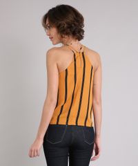 Regata-Feminina-Transpassada-Listrada-Alcas-Finas-Decote-V-Amarelo-Escuro-9037730-Amarelo_Escuro_2