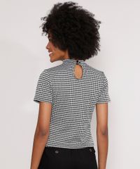 Blusa-Estampada-Pied-Poule-Manga-Curta-Gola-Alta-Preta-9983387-Preto_2