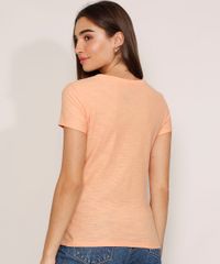 Camiseta-Flame-de-Algodao-Basica-Manga-Curta-Decote-V-Laranja-Claro-8525926-Laranja_Claro_2