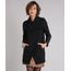 Casaco-Feminino-Longo-Gola-Ampla-em-Feltro-com-Recorte-e-Ziper-na-Manga-Preto-8892718-Preto_1