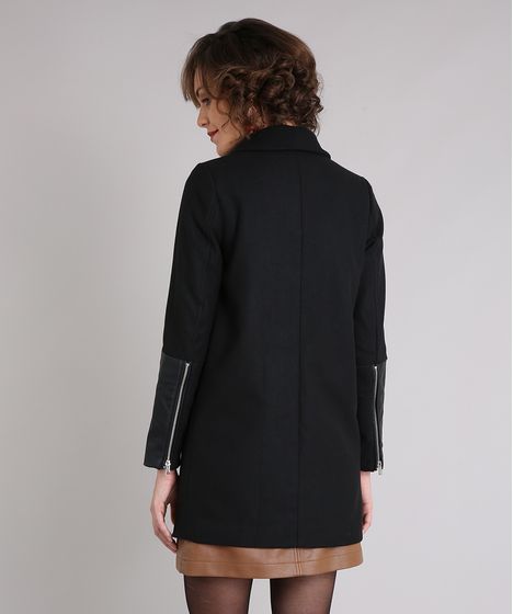 casaco de feltro feminino
