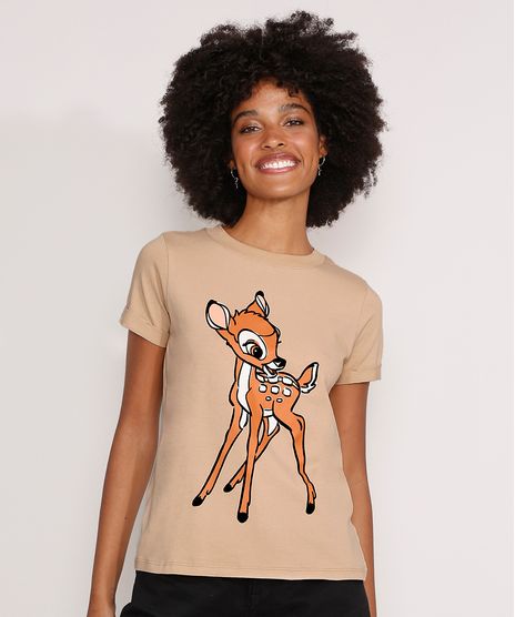 Camiseta-Bambi-Manga-Curta-Decote-Redondo-Bege-9981496-Bege_1