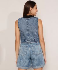 Colete-Cropped-Jeans-Marmorizado-com-Fivela-Decote-Redondo-Azul-Medio-9985785-Azul_Medio_2