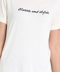 Blusa-Feminina--Classic-and-Stylish--com-Bordado-Manga-Curta-Decote-Redondo-Off-White-9210484-Off_White_4