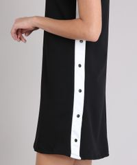 Vestido-Feminino-Curto-Faixa-Lateral-Manga-Curta-Decote-Redondo-Preto-9210062-Preto_4