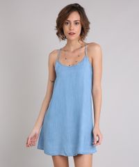 Vestido-Jeans-Feminino-Curto-com-Alca-Fina-Decote-Redondo-Azul-Claro-9204373-Azul_Claro_1