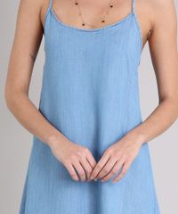 Vestido-Jeans-Feminino-Curto-com-Alca-Fina-Decote-Redondo-Azul-Claro-9204373-Azul_Claro_4