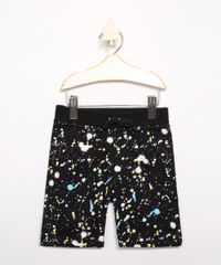 Short-Infantil-de-Moletom-Street-Estampado-de-Respingos-Preto-9983841-Preto_1